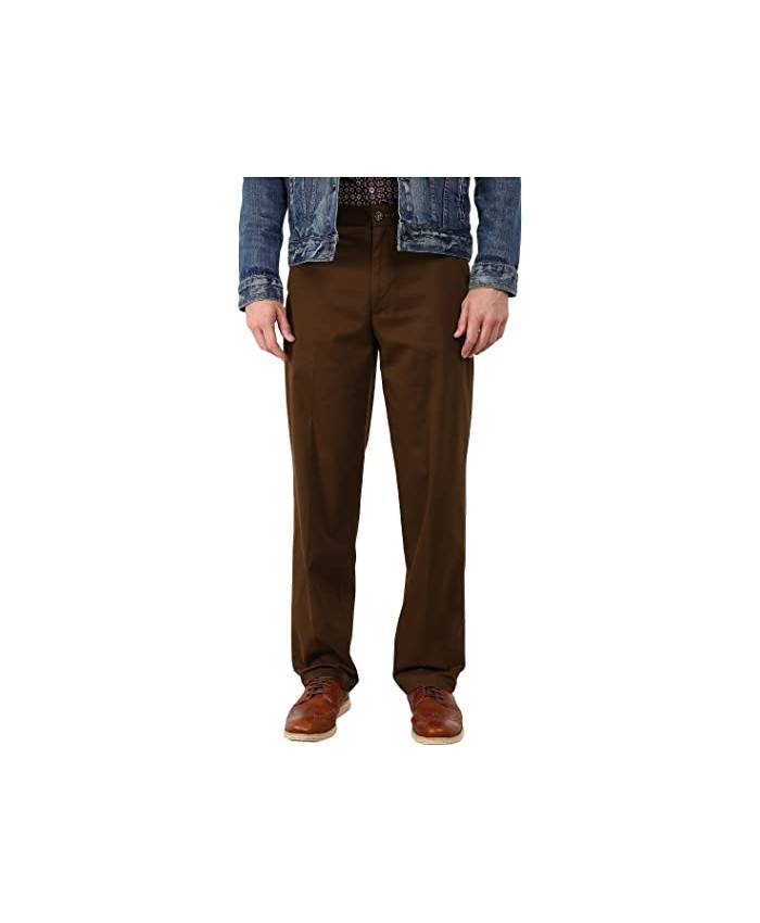 Dockers Comfort Khaki Stretch Relaxed Fit Flat Front