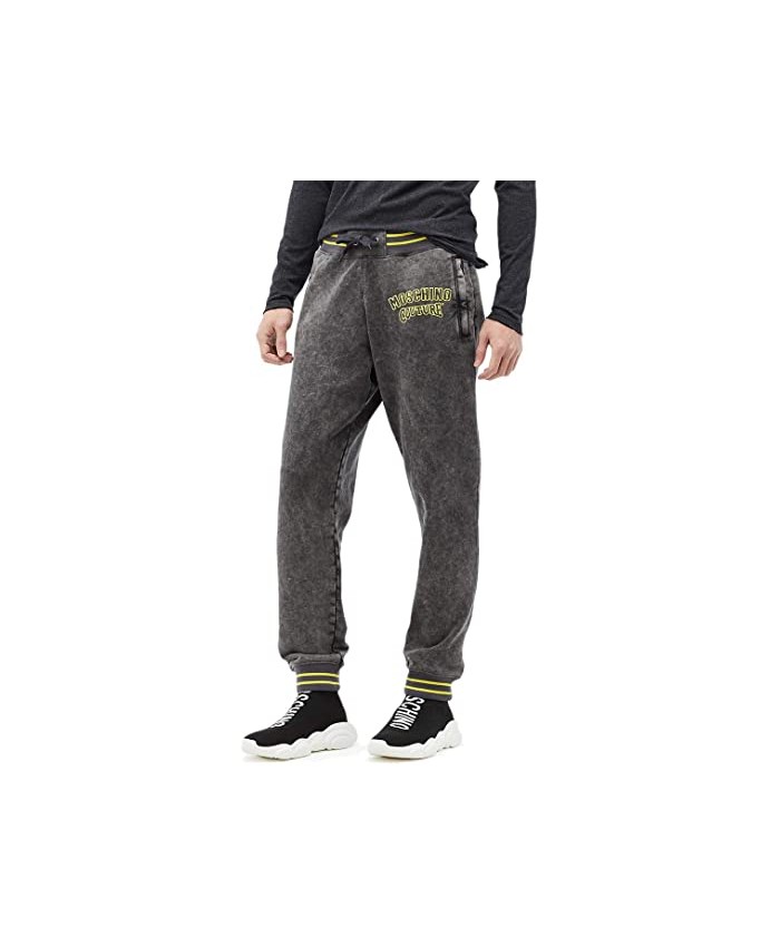 Moschino Washed Out Ribbed Jogger Pants