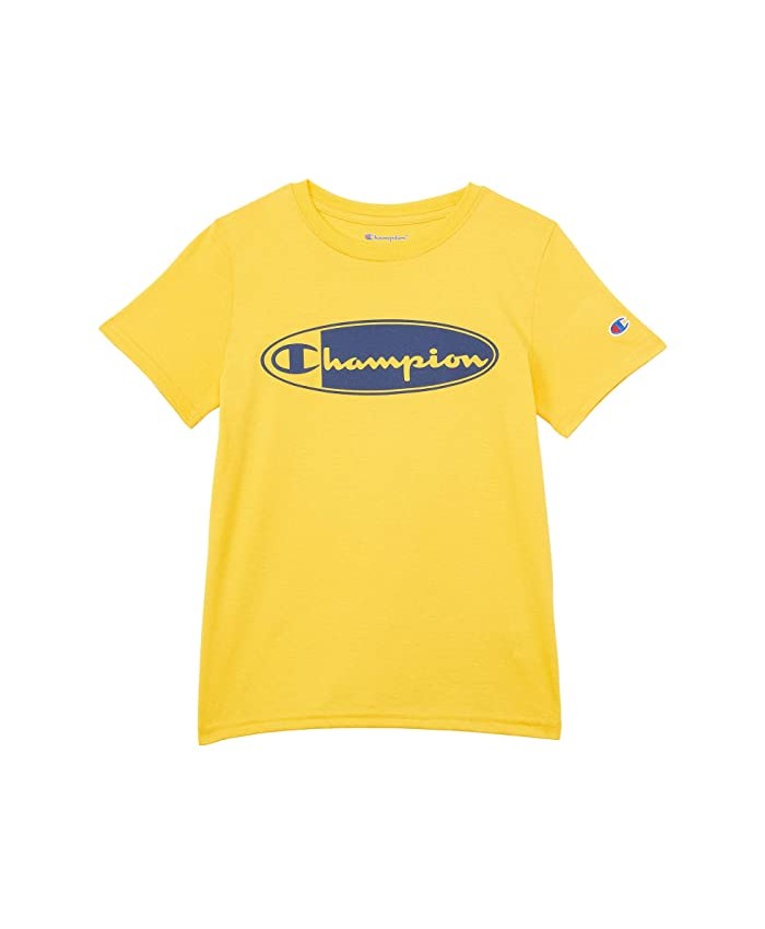 Champion Kids Oval Frame Script Short Sleeve T-Shirt (Big Kids)