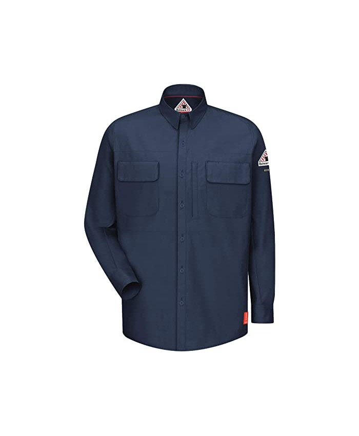 Bulwark iQ Series® Comfort Woven Long Sleeve Patch Pocket Shirt