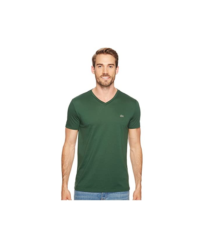 Lacoste Short Sleeve Pima Jersey V-Neck T-Shirt