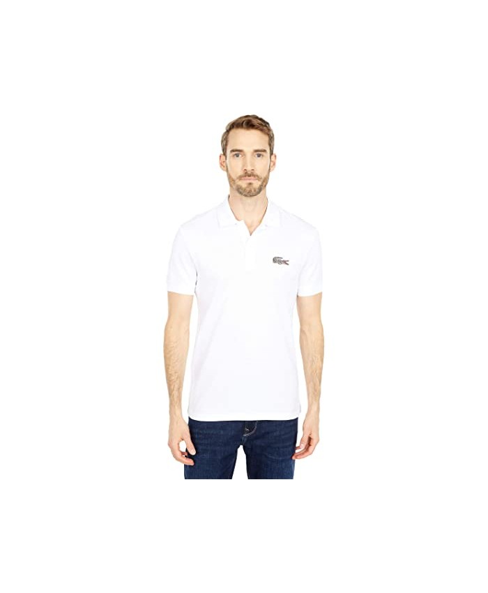 Lacoste Short Sleeve Solid Pique with Graphic