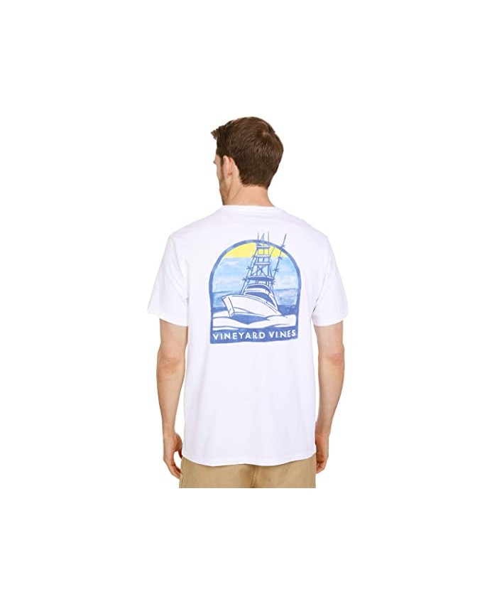 Vineyard Vines Short Sleeve Sunset Cruise Pocket T-Shirt