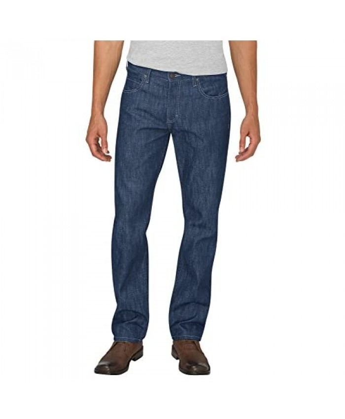 Dickies Men's X-Series Button Fly Regular Fit Straight Leg 5-Pocket Denim Jean