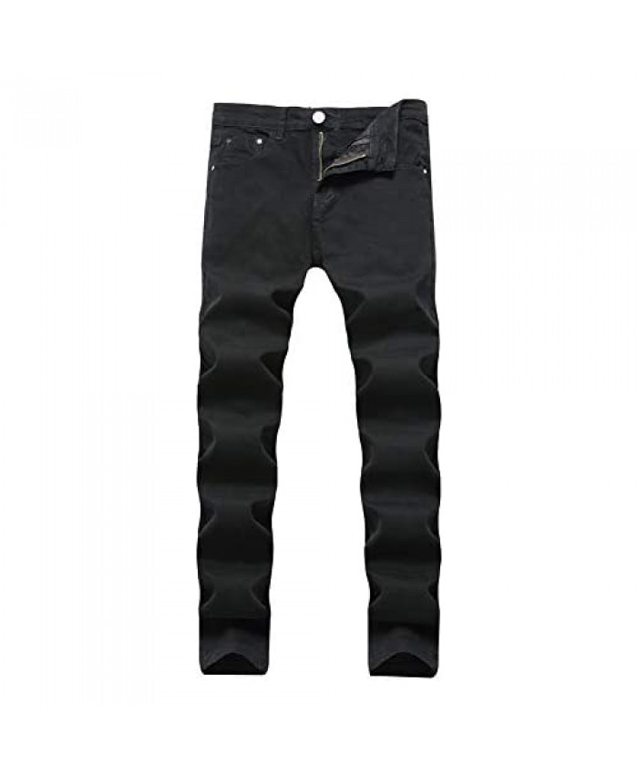 LONGBIDA Men's Skinny Jeans Stretch Fashion Slim Fit Straight Denim Pencil Pants