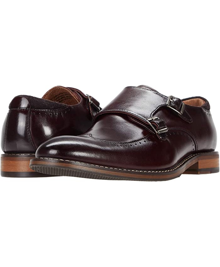 Stacy Adams Farwell Wing Tip Double Monk Strap