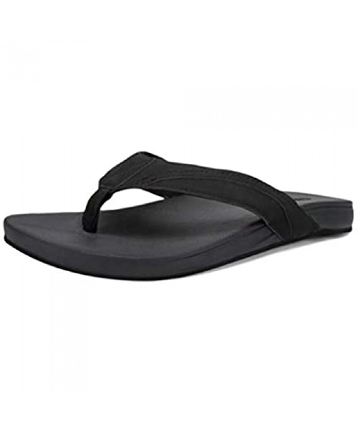 CIOR Men Flip Flop Men Thong Sandals Flat Slide Sandals for Men with Soft Cushion Footbed Indoor Outdoor Beach Slippers