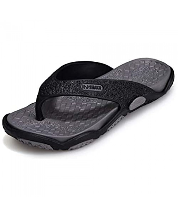 Flip Flops for Men Comfort Beach Shower Shoes Lightweight Slip-on Sandals Quick Dry Slipper Casual Thong Sandals Outdoor