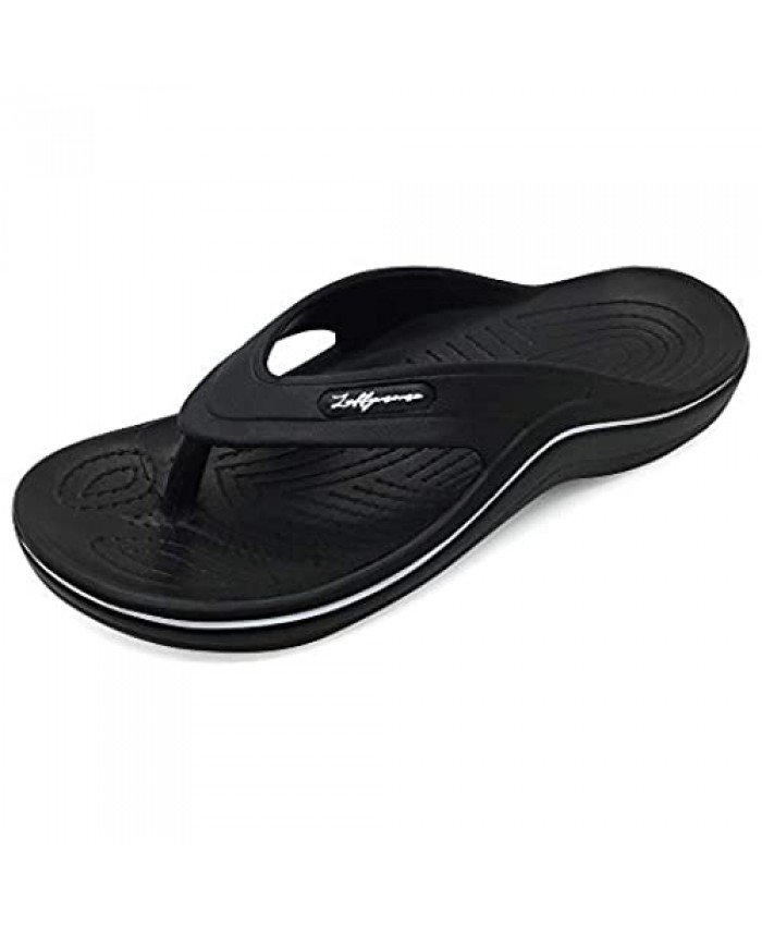 HEVA Mens Arch Support Sandals Sport Comfort Flip Flop Casual Thong