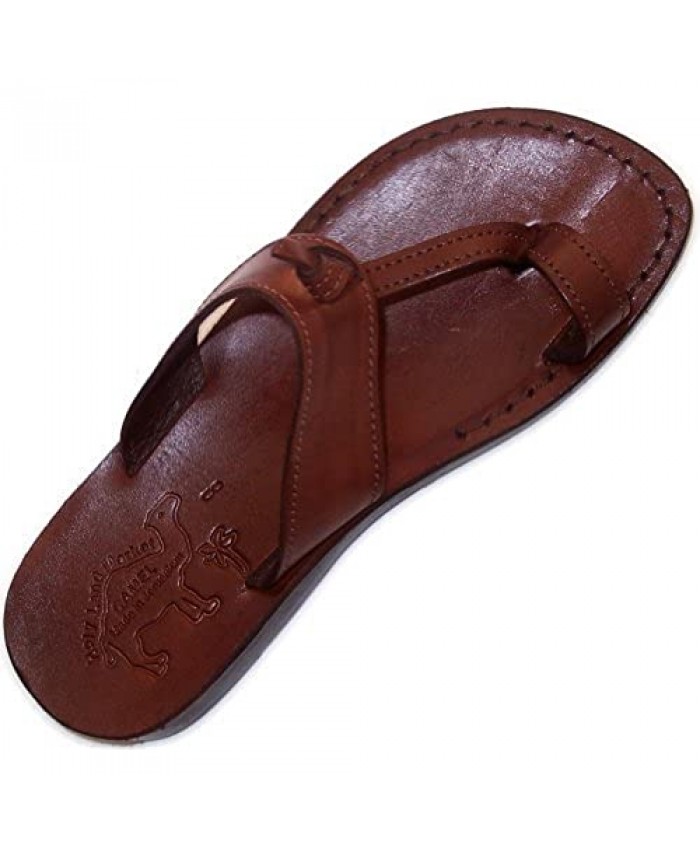 Holy Land Market Unisex Genuine Leather Biblical Flip Flops (Jesus - Yashua) Nazareth Style