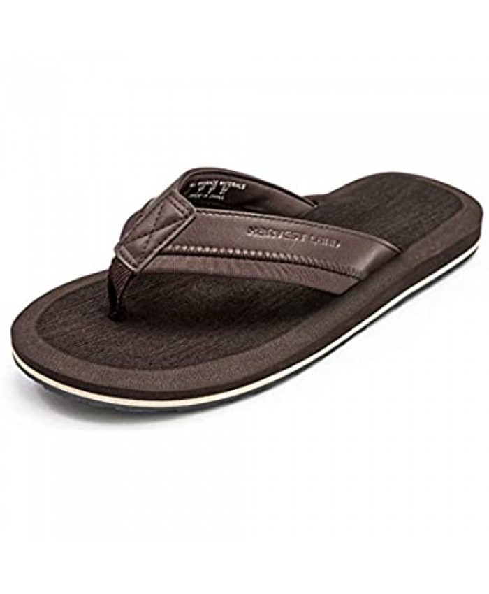 Mens Thong Sandals Beach/Pool Flip Flops Adults Comfy Arch Support Open Toe Summer Shoes for Big Youth