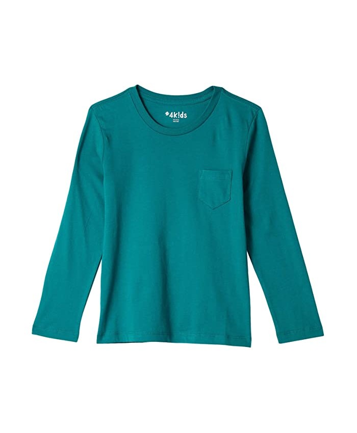 #4kids Essential Pocket Long Sleeve T-Shirt (Little Kids\u002FBig Kids)
