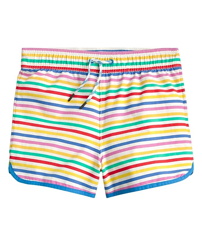 crewcuts by J.Crew Rainbow Stripe Pool Shorts (Toddler u002FLittle Kids u002FBig Kids)