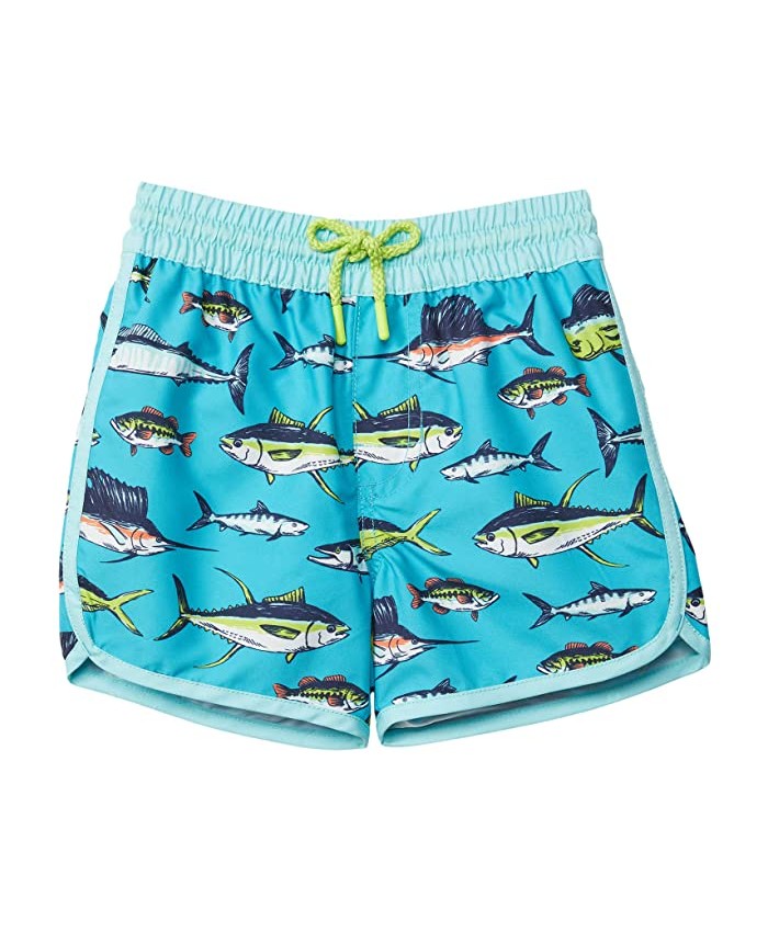Hatley Kids Cool Fish Swim Shorts (Toddler u002FLittle Kids u002FBig Kids)