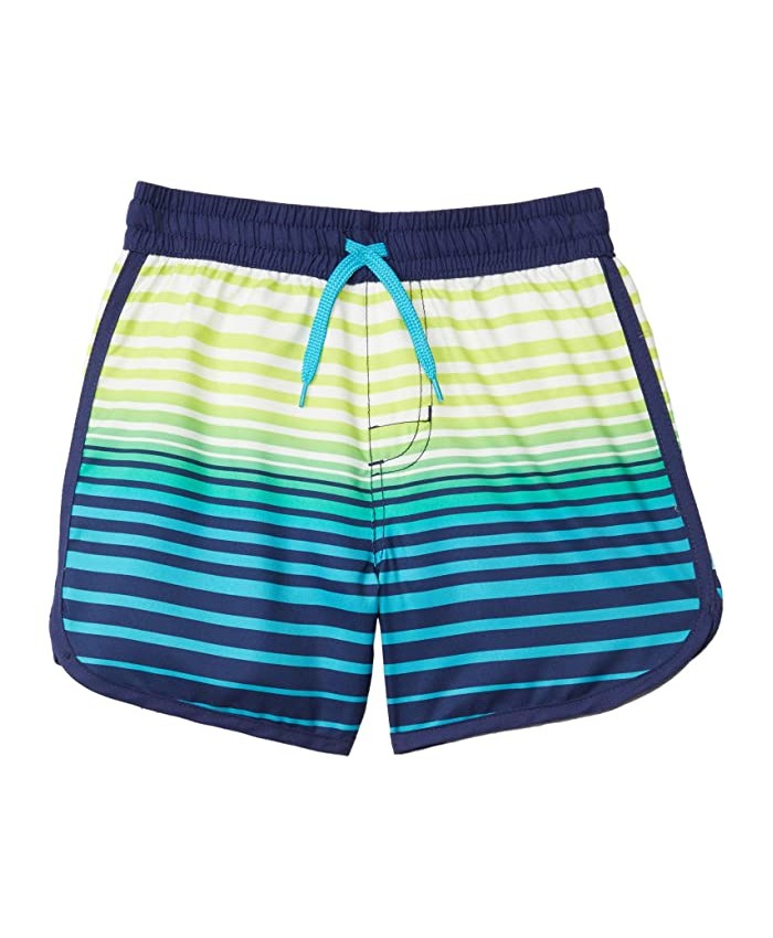 Hatley Kids Cool Stripes Swim Shorts (Toddler\u002FLittle Kids\u002FBig Kids)