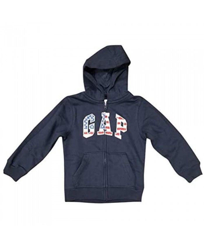 GAP Boys Fleece Arch Logo Zip Up Hoodie (XX-Large New Navy Flag)