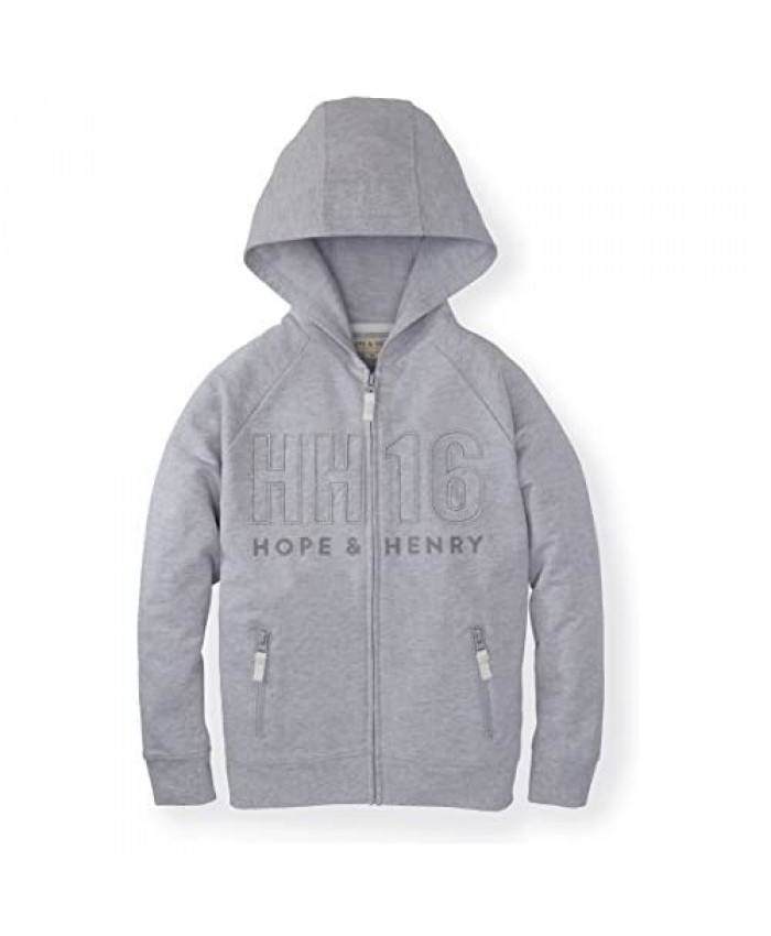 Hope & Henry Boys' Lightweight Zip-Up Hoodie