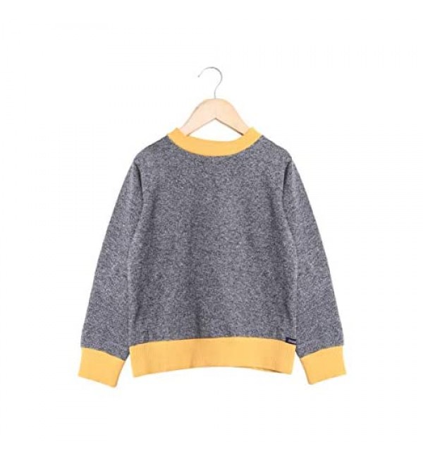 Jooni Warm Active Sweatshirt for Boys - Gray/Mustard